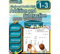 Mathflare Publis Addition and Subtraction Math Workbook 1st to 3rd G (Tascabile)