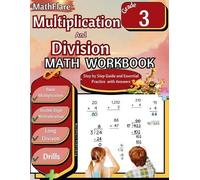 Mathflare Publishi Multiplication and Division Math Workbook 3rd Gra (Tascabile)