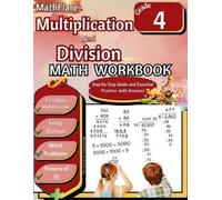 Mathflare Publishi Multiplication and Division Math Workbook 4th Gra (Tascabile)