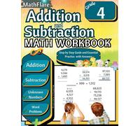 Mathflare Publishin Addition and Subtraction Math Workbook 4th Grad (Tascabile)