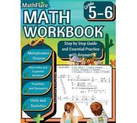 Mathflare Publishing MathFlare - Math Workbook 5th and 6th Grade (Tascabile)