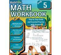 Mathflare Publishing MathFlare - Math Workbook 5th Grade (Tascabile)