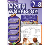 Mathflare Publishing MathFlare - Math Workbook 7th and 8th Grade (Tascabile)