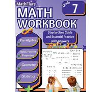 Mathflare Publishing MathFlare - Math Workbook 7th Grade (Tascabile)