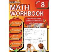 Mathflare Publishing MathFlare - Math Workbook 8th Grade (Tascabile)