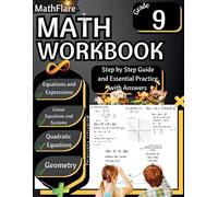Mathflare Publishing MathFlare - Math Workbook 9th Grade (Tascabile)