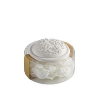 Mathilde M - Confezione Idea Regalo con Fogli di Sapone a Forma di Fiore, Fragranza Rose (Bianco)