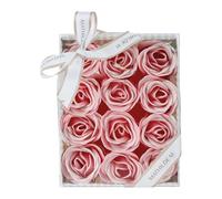 Mathilde m scatola 12 rose in fogli di sapone monouso profumate saponette profumo rosa