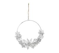 MATHILDE M. Set 2 Corona in Metallo Shabby Chic Romantico Arredamento per la casa Diametro 32 cm