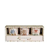 Mathilde M. - Set 3 Bicchieri per Bambini con Decorazione (Gatto, orsetto, volpe)