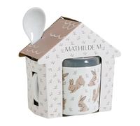 MATHILDE M. - Set "La Mia Prima Merenda" con Decorazione Coniglietti