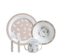 Mathilde M - Set "Mon Premier Coffret Repas" per i Primi Pasti del Bambino con Decorazione Coniglietti
