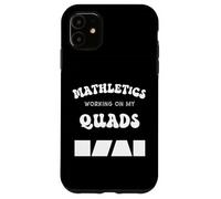 Mathletics Lavorando Sul Mio Quad Algebra Matematica Insegnante Umorismo Custodia per iPhone 11