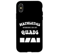 Mathletics Lavorando Sul Mio Quad Algebra Matematica Insegnante Umorismo Custodia per iPhone X/XS
