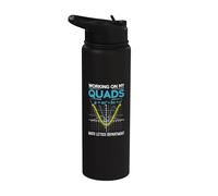 Mathletics Working On My Quads Algebra Algebra Math Teacher Stainless Steel Insulated Water Bottle