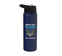 Mathletics Working On My Quads Algebra Algebra Math Teacher Stainless Steel Insulated Water Bottle