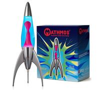 Mathmos Lampada lava razzo Telstar argento Inventori della lampada lava | Lampade Blu e Rosa in metallo fuso cromato, riempite a mano in Gran Bretagna