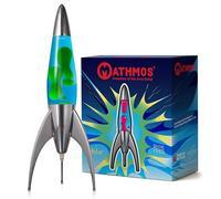 Mathmos Lampada lava razzo Telstar argento Inventori della lampada lava | Lampade Blu e Verde in metallo fuso cromato, riempite a mano in Gran Bretagna