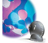Mathmos Lampada-proiettore Space Projector Argento con dischetti ad olio Viola/Blu