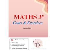 MATHS 3e: Cours & Exercices