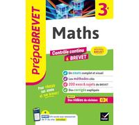 Maths 3e: cours, méthodes & sujets de brevet corrigés