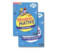 Maths CE1 Tandem: 2 volumes : Mon fichier + Mon cahier de géométrie