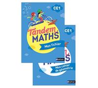 Maths CE1 Tandem: Pack en 2 volumes : Mon fichier avec Mon cahier de géométrie