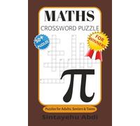 MATHS CROSSWORD PUZZLE: Brain-Boosting Word & Number Puzzles for Smart adults, seniors & Teens