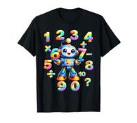 Maths Day Tshirt - Rainbow Robot Maths Day 6 7 Costume Kids Maglietta