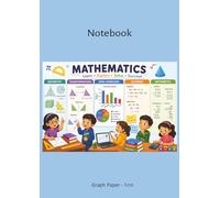 Maths Graph Paper 1cm: Lined Graph Paper Notebook A4 1cm squares