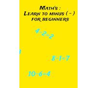 Math's: Learn to minus ( - ) for beginners
