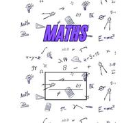 MATHS: Maths notebook for pupils, students .Paper Notebook School Maths Exercise Books .