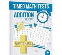 Mathtime Publishing Mathtime Pres Timed Math Tests Addition Practic (Tascabile)
