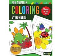 Mathyz Learning Fun Animals Coloring By Numbers (Tascabile)