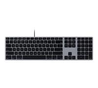 Matias FK318B Wired Aluminium Keyboard for Mac USB Tastiera Inglese US, QWERTY