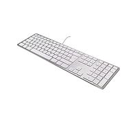 Matias FK318S-DE Wired Aluminium Keyboard for Mac USB Tastiera Tedesco, QWERTZ