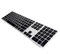 Matias - Tastiera wireless US QWERTY con retroilluminazione per MacBook - Nero / Argento - FK418BTLSB