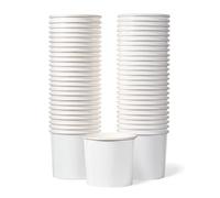 MATICAN Bicchieri di carta per gelato, 50 ciotole da dessert usa e getta da 325 ml, per cibi caldi o freddi, forniture per feste da 325 ml, tazze per gelato, yogurt congelato, zuppe, bianco