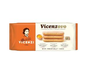 Matilde Vicenzi - Savoiardi Vicenzovo, Biscotti Tradizionali, Semplici e Leggeri, Realizzati con il 26% di Uova Fresche, Zucchero e Farina, Confezione da 300 gr