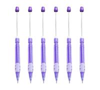 Matita automatica da disegno con perline, 6 pezzi, per adulti, bambini, studenti, disegni, scritture, 0,5 mm, con perline meccaniche automatiche