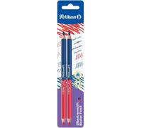 Pelikan Matita Bicolore Rossa Blu, 4 mm, Impugnatura Ergonomica Triangolare, Matite Colorate Ideali per Scuola, Maestri, Insegnanti e Professori, 2 Pezzi