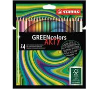 Eco-Friendly Colouring Pencil - STABILO GREENcolors - ARTY - Pack of 24 - Assort
