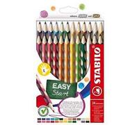 Matita colorata Ergonomica - STABILO EASYcolors - per Mancini - Astuccio da 24 - Colori assortiti