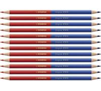 Matita colorata Premium - STABILO Original Bicolore - Confezione da 12 - Rosso/B