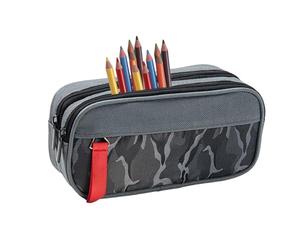 Matita con grande capacità | Organizzatore per penna scolastica - Cuscinetto di cancelleria a doppio strato per forbici, penna in gomma - ufficio scolastico rt viaggio desk aula college