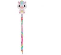 LEGAMI Believe in Magic - Matita HB con Squishy Unicorn, matita in grafite cancellabile con design arcobaleno, cancelleria per scuola, studio e ufficio