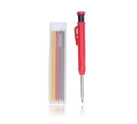 Matita da Carpentiere, Punta in Carburo di Tungsteno da 2,8 Mm Penna Multifunzione per la Lavorazione Del Legno con Ricarica, Resistenza All'Usura, per Disegno, Marcatura su Metallo(Tricolore)