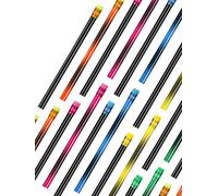 Matita dell'Umore Cambia Colore con Gomma Matite in Legno Nero Cambia in Colori Colore Attivato dal Calore Matite Cambianti Termocromiche (30 Pezzi)