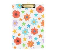 Matita - Disegno floreale e stelle modello appaltatore Appunti Acrilico Carino per il primo anno Insegnante Must Haves Dimensioni 9 x 12