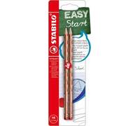 Matita Ergonomica triangolare - STABILO EASYgraph S Metallic per Destrimani in Rame - Pack da 2 - Gradazione HB